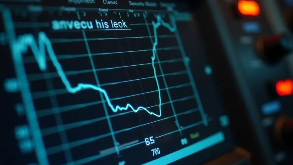 Antenna analyzer showing SWR graph