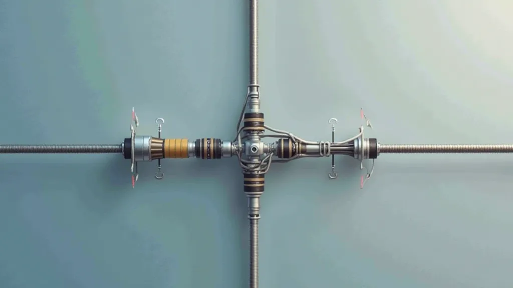 Balun connecting a dipole to coax