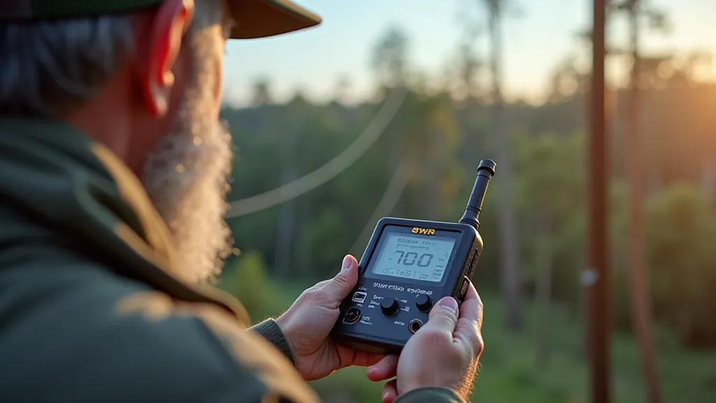 Tuning the dipole antenna using an SWR meter