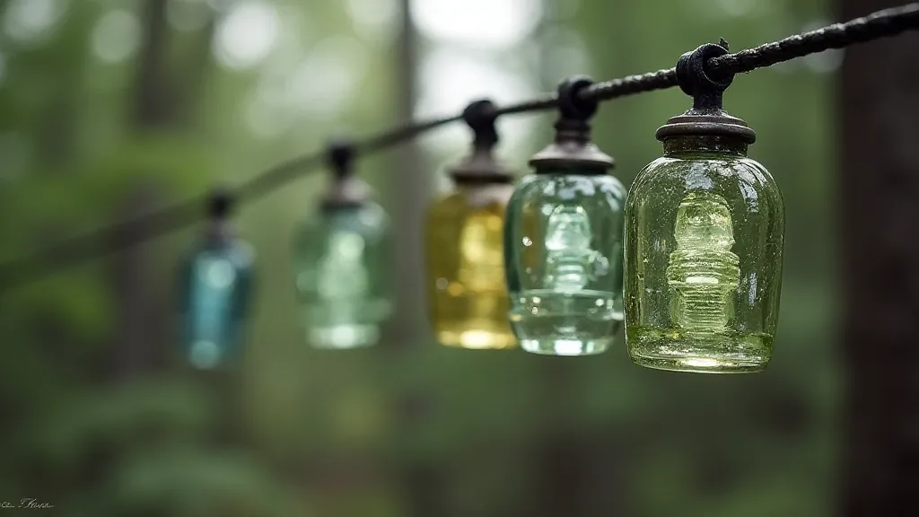 Vintage glass insulators