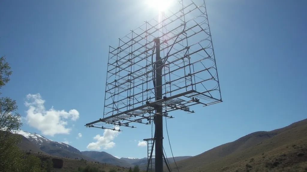 Completed and installed loop antenna