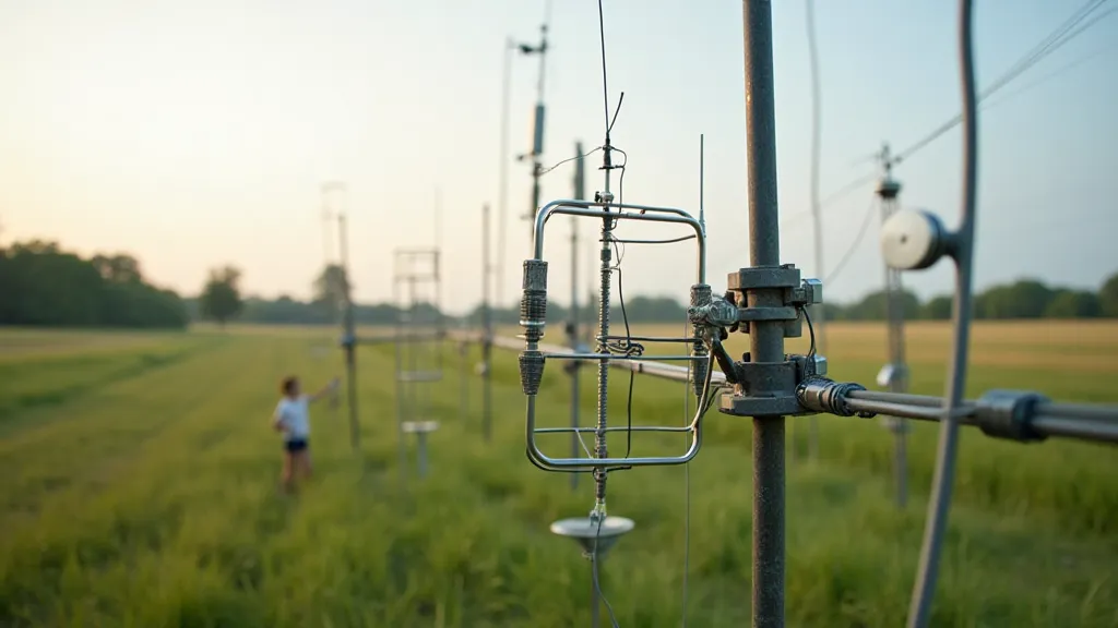 Portable dipole setup in a field